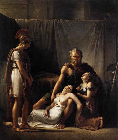 KINSOEN, Francois Joseph The Death of Belisarius' Wife Germany oil painting art
